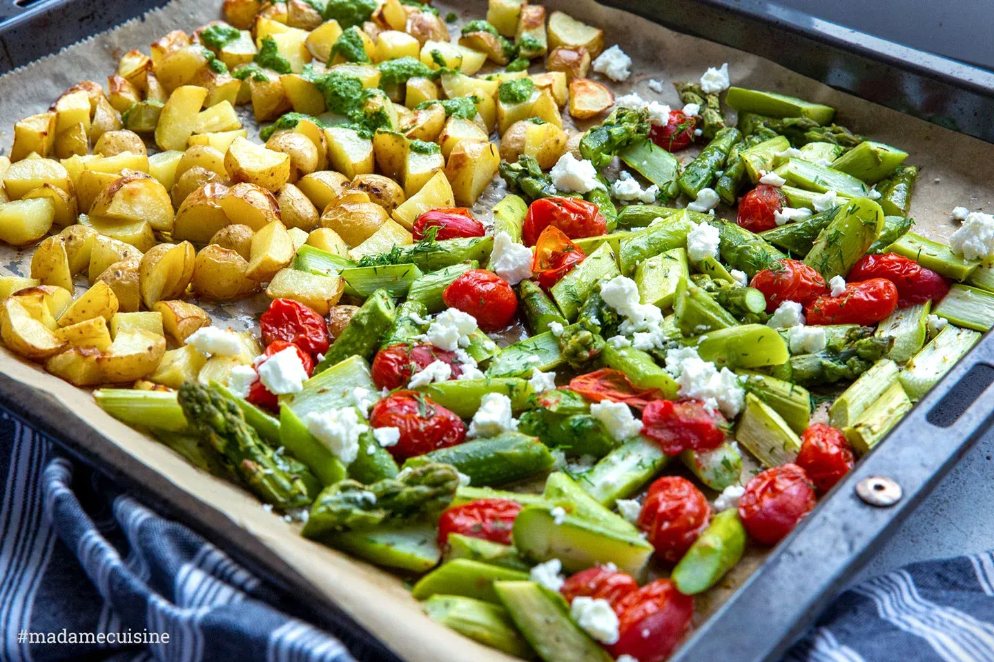 Spargel aus dem Ofen