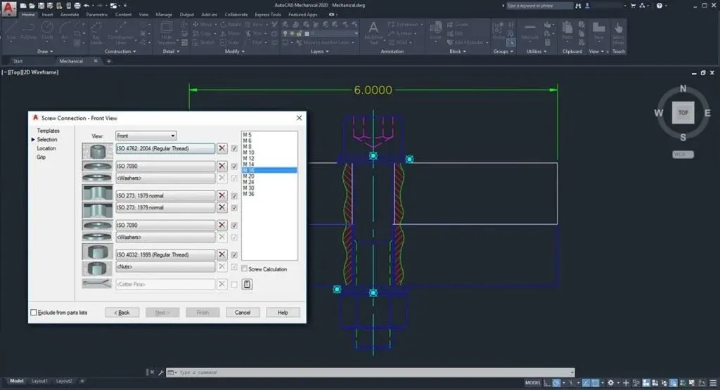 Spezialisiertes Inhaltszentrum von AutoCAD Mechanical