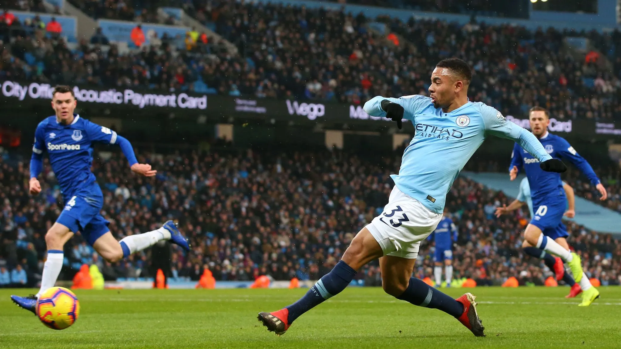 Spieler von Manchester City im Stadion