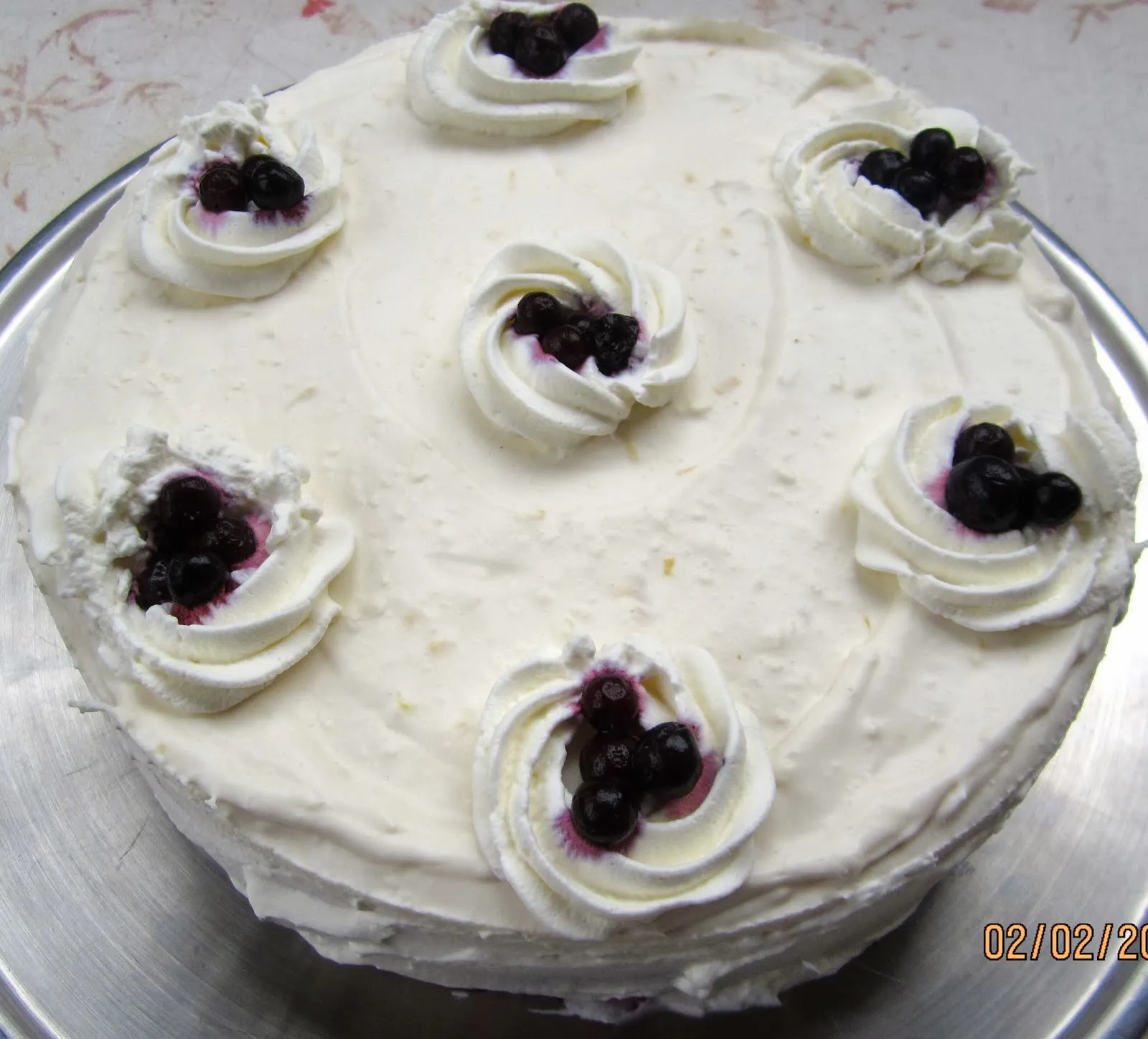 Stollen Torte mit Heidelbeeren