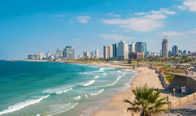 Strand von Tel Aviv in Israel