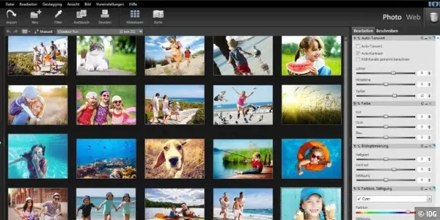 StudioLine PhotoBasic mit Optionen zur Bildverwaltung