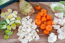 Suppengrün vorbereiten