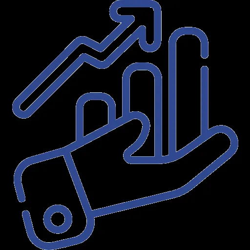 Symbol für verbesserte Einnahmen durch Gebührenkontrolle