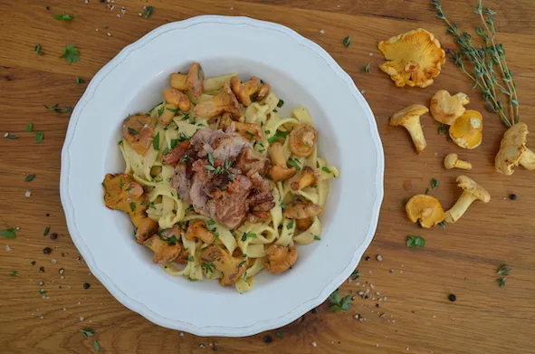 Tagliatelle mit Pfifferlingen