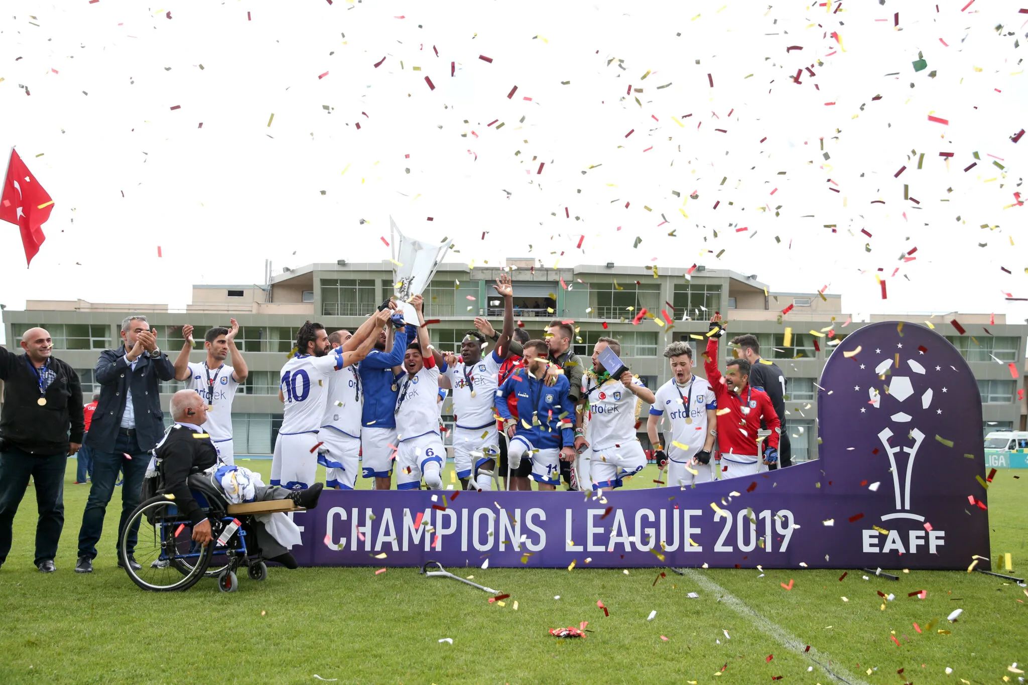 Teamjubel nach einem Spiel 2019