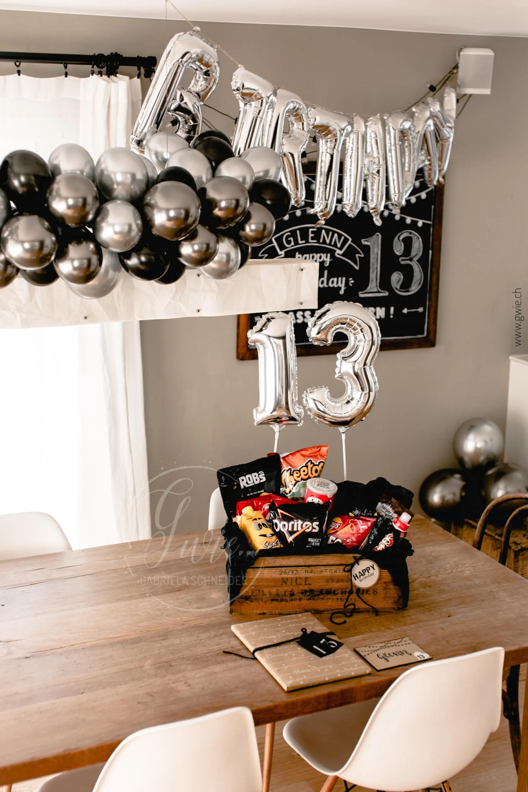 Teenie-Box mit Geschenken zum 13. Geburtstag