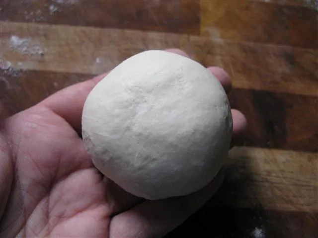 Teigling von oben betrachtet mit Schichtstruktur