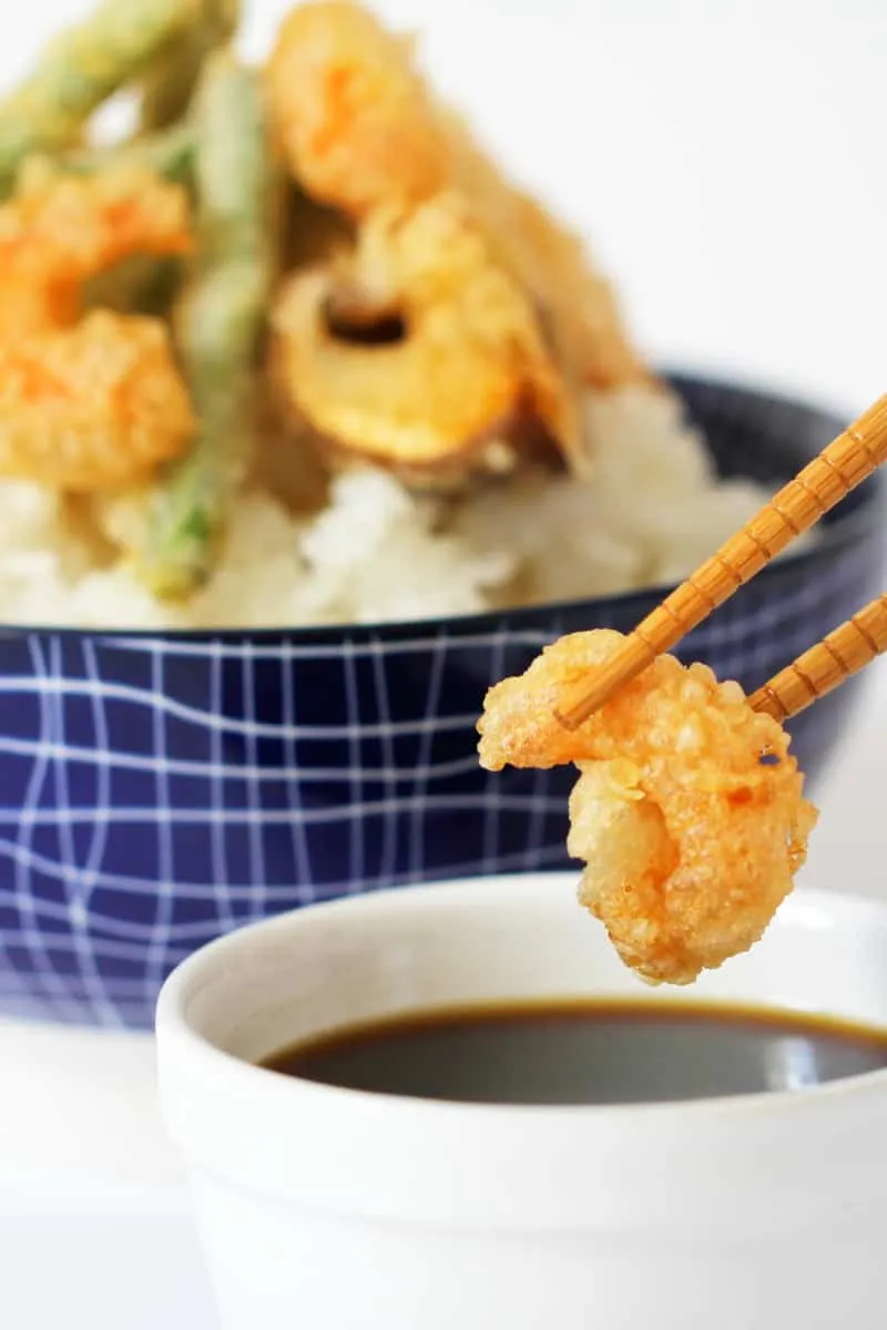 Tempura Donburi mit Garnele