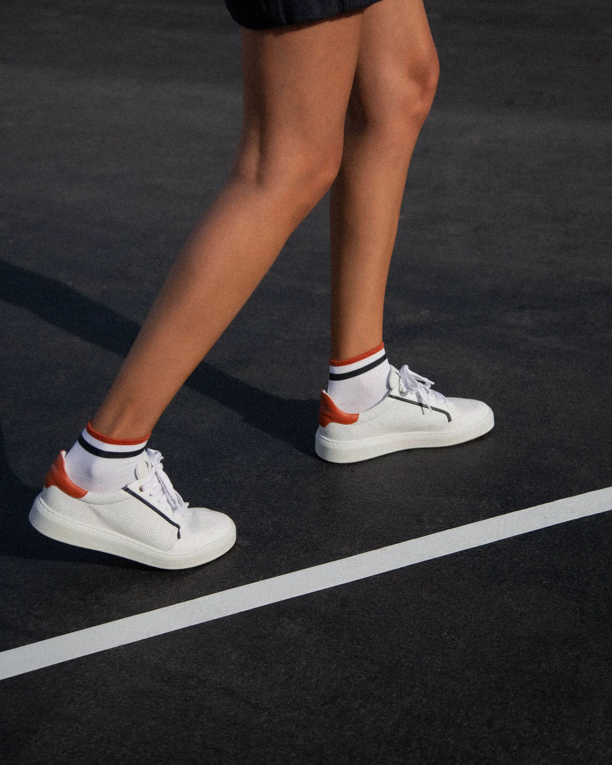 Tennisspielerin in J.M. Weston x Roland-Garros Sneakers