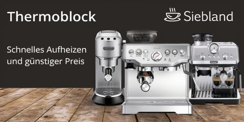 Thermoblock Siebträger im Querschnitt