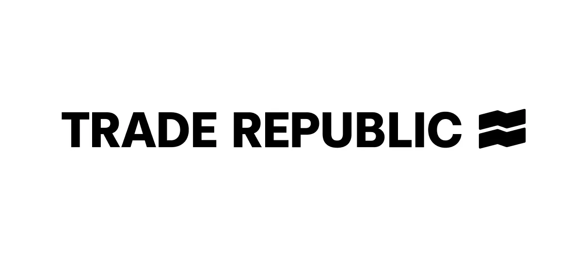 Trade Republic Logo mit Angebot für Krypto-Sparpläne