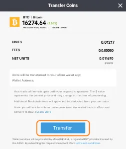 Überprüfung der Überweisungsdetails