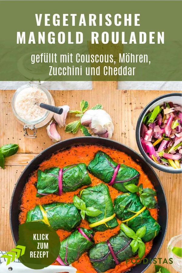 Übersicht der Zutaten für die Mangold Rouladen vor der Zubereitung