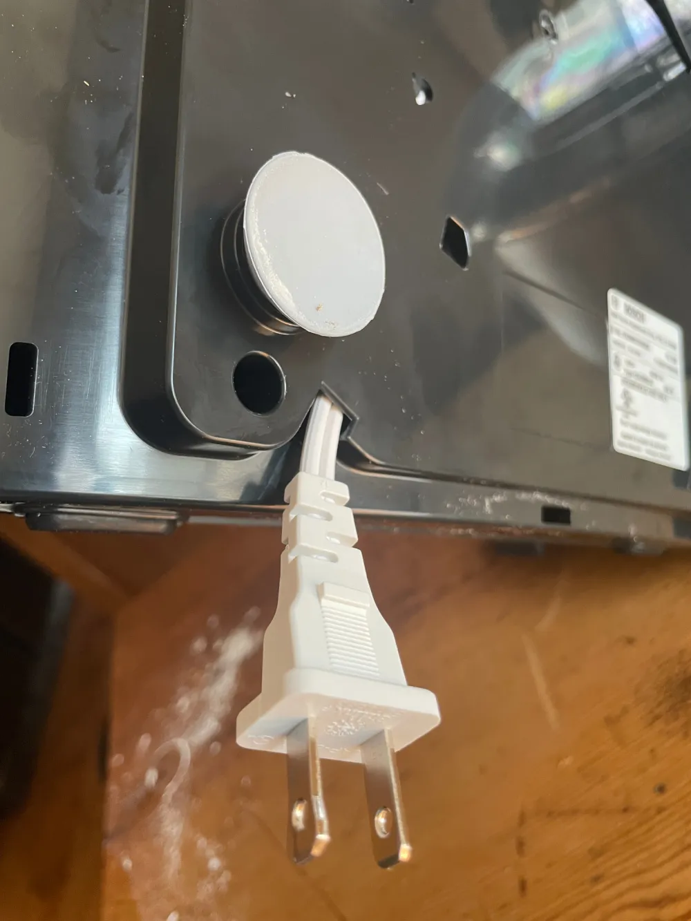 Unterseite des Bosch Mixers