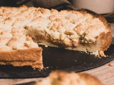 Veganer Rhabarberkuchen