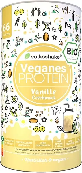 Veganes Vanille-Proteinpulver aus 10 pflanzlichen Quellen