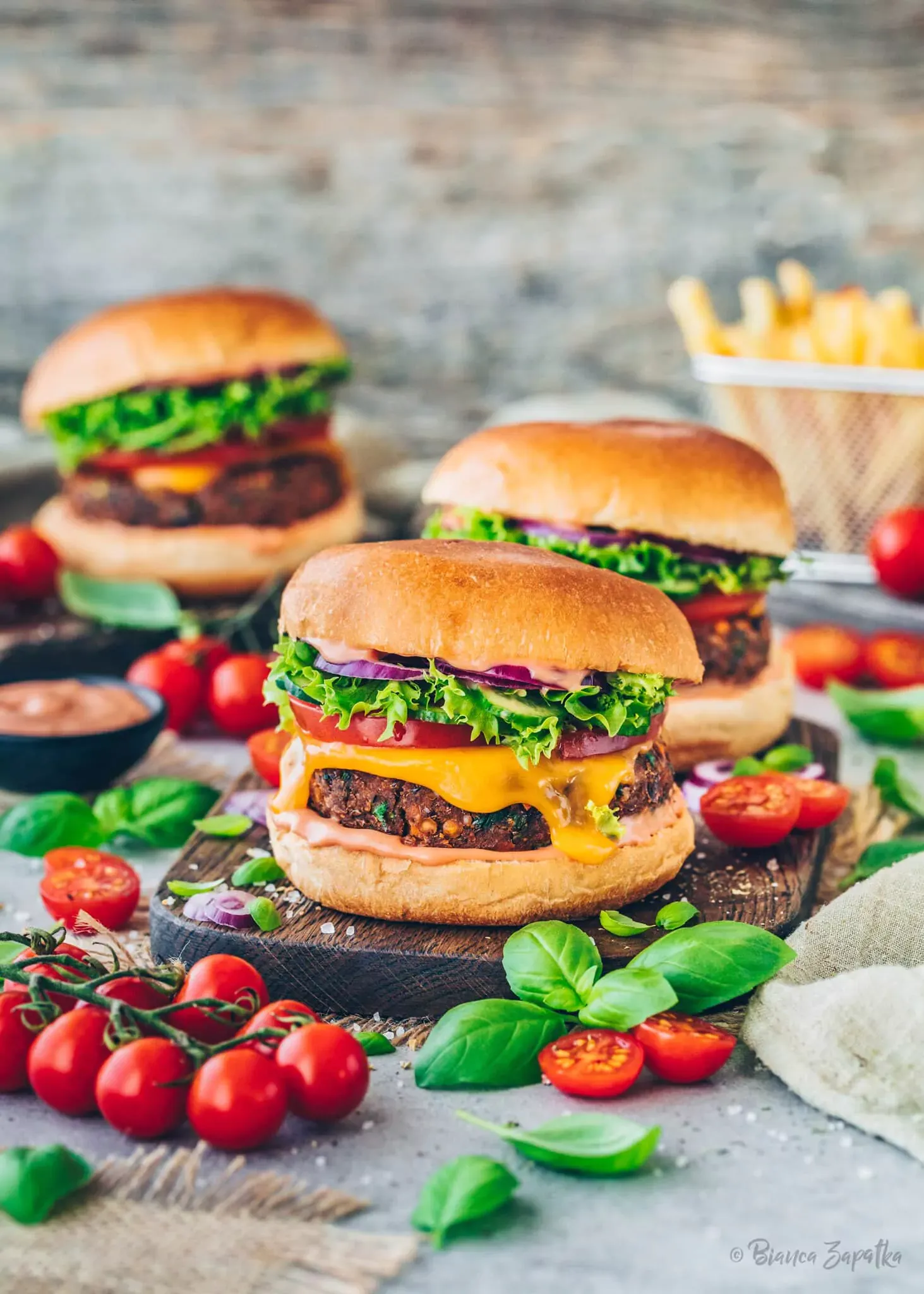 Veggie Burger Rezept mit Linsen-Patties