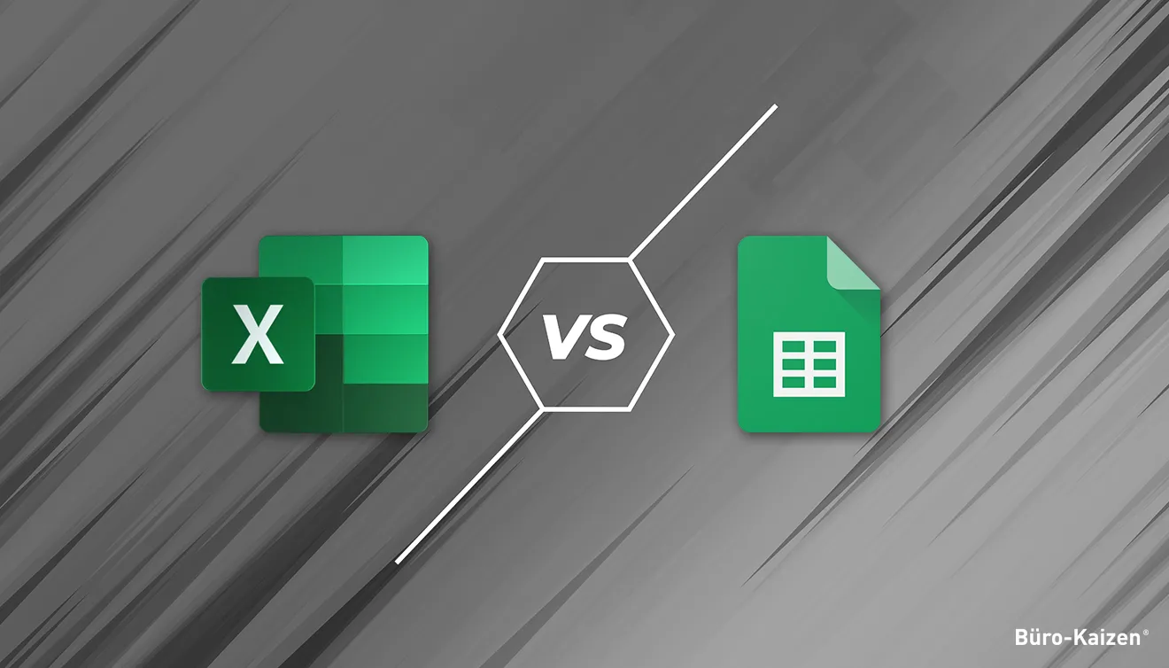 Vergleich der Benutzeroberflächen von Microsoft Excel und Google Sheets