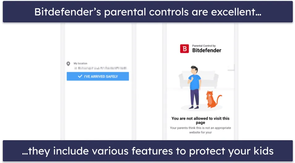 Vergleich der Kindersicherung von Bitdefender und McAfee