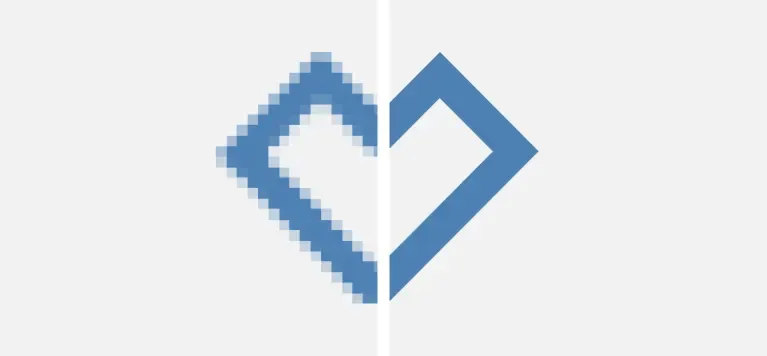 Vergleich von Pixel- und Vektorgrafiken