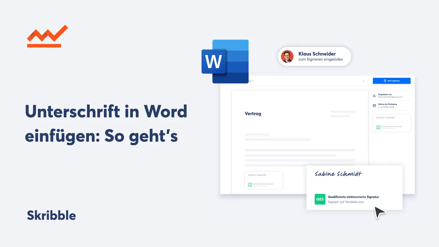 Vorschaubild für ein Video zum Einfügen einer Unterschrift in Word mit Skribble