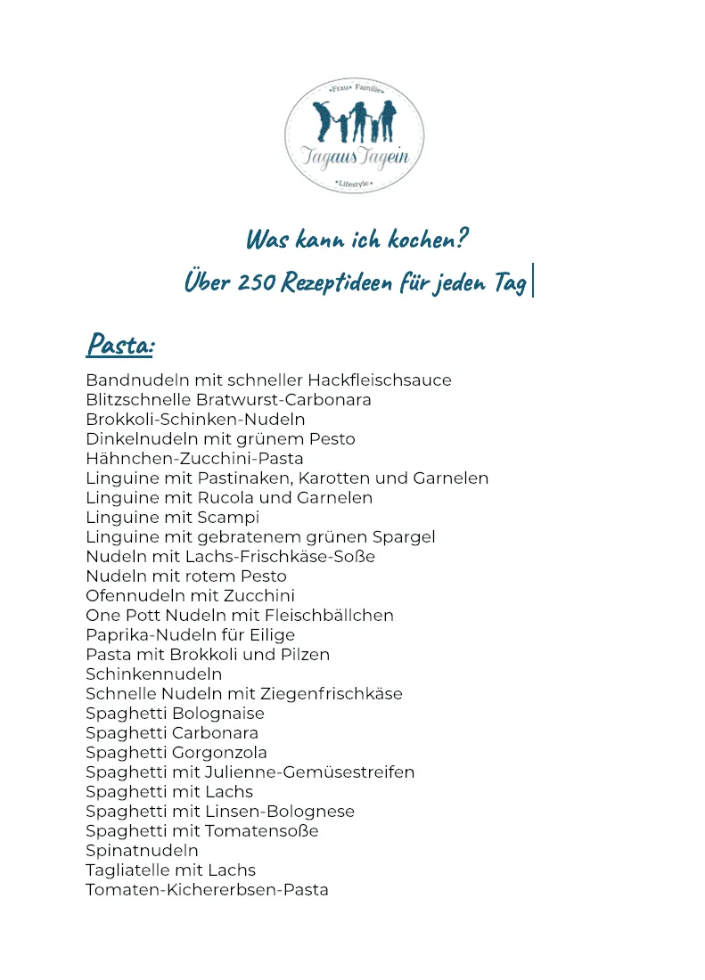 Was kann ich kochen: 250 Gerichte für den täglichen Speiseplan