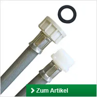 Waschmaschine mit Schlauchverlängerung