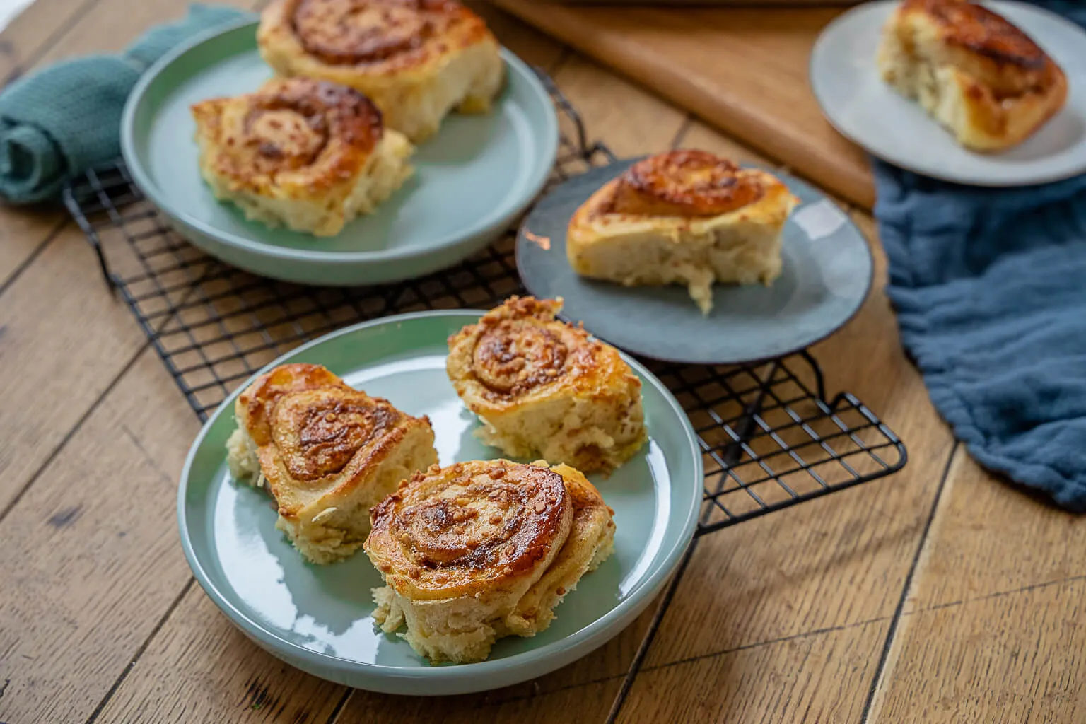 Weiche leckere Zimtschnecken, selbstgemacht ein Traum