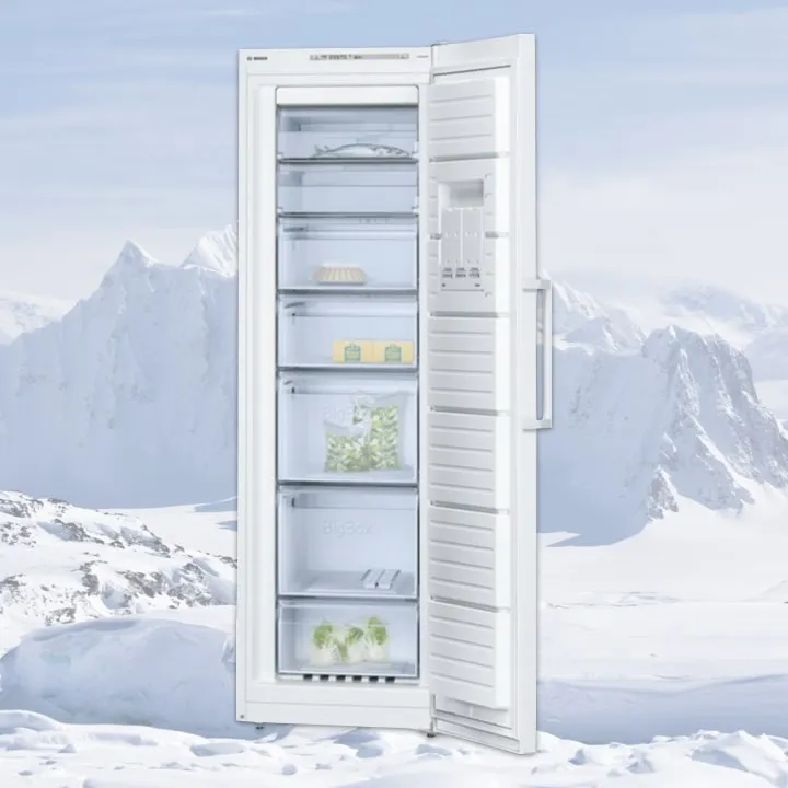 Weißer Bosch NoFrost Gefrierschrank mit viel Platz