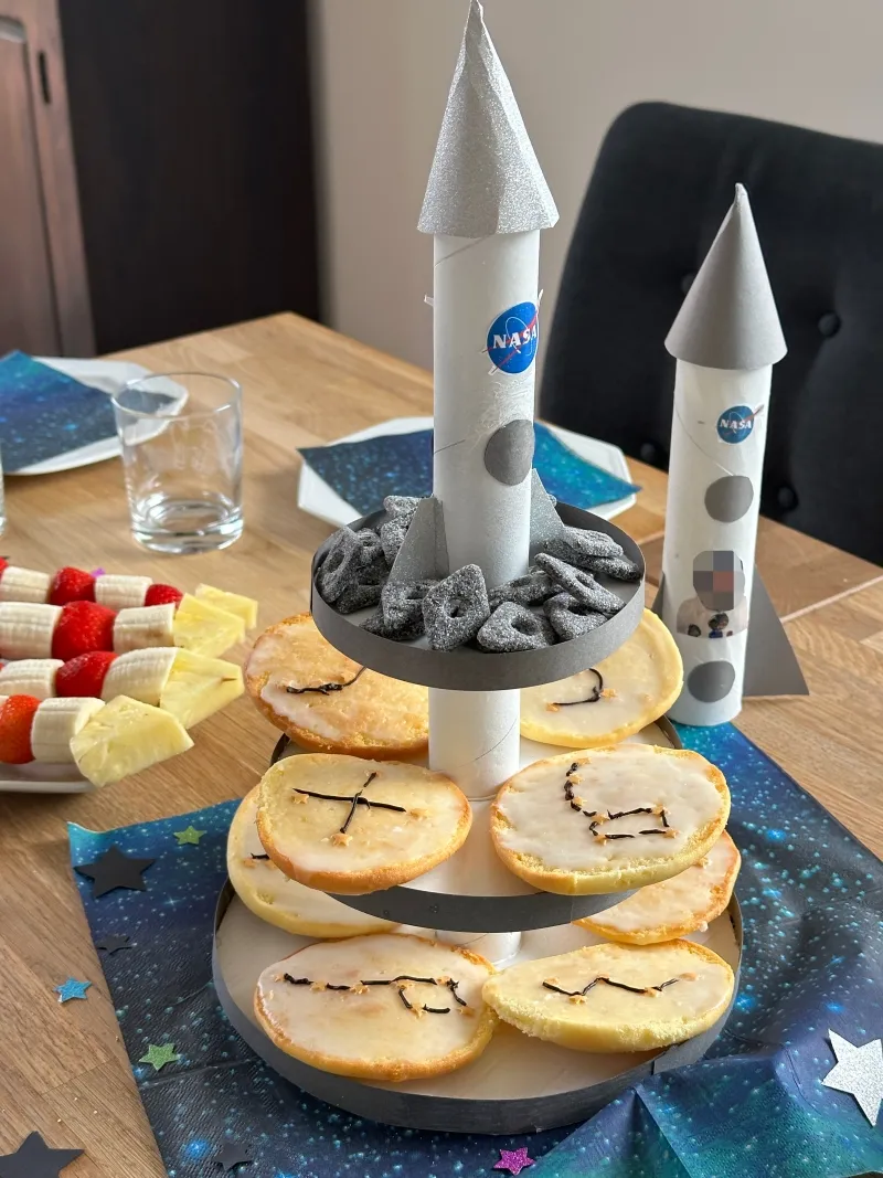 Weltraum-Kuchen Backen