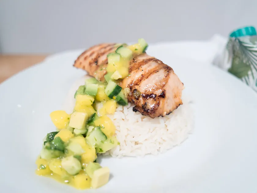 Zartes Lachsfilet mit Limettenmarinade für den Hauptgang