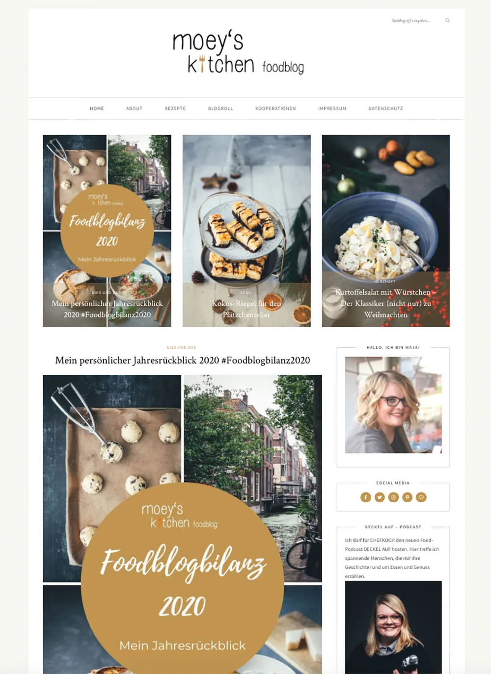 Zeitreise durch moey’s kitchen foodblog von 2011 bis 2021 – Screenshots aus verschiedenen Monaten und Jahren und wie sich hier in 10 Jahren alles entwickelt hat | moeyskitchen.com