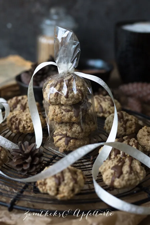 Zimt-Haferflocken-Kekse, einfach zubereitet und bereit zum Verzieren