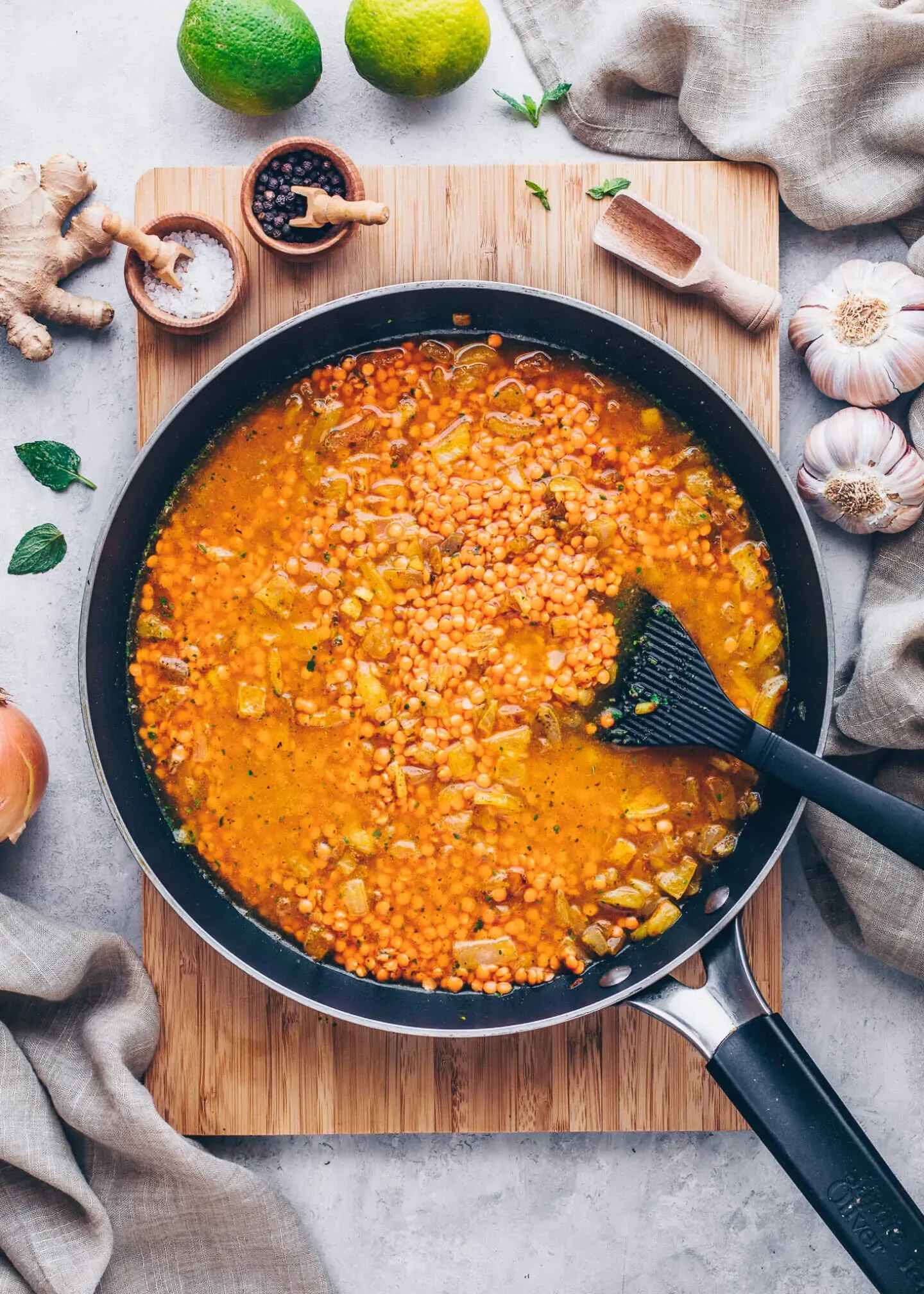 Zubereitung Rotes Linsen-Dahl Curry