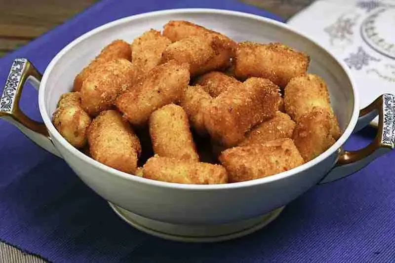Zubereitung von Kartoffelkroketten