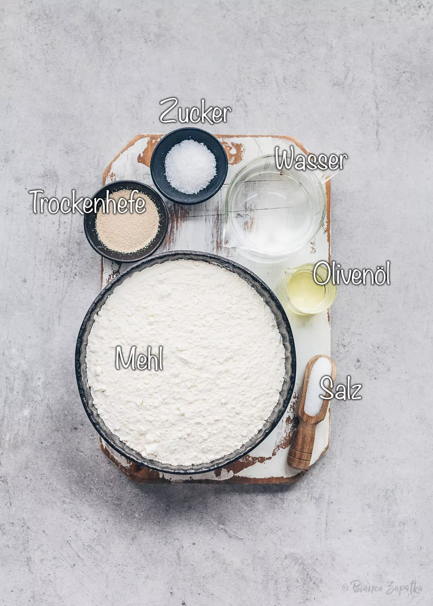 Zutaten für selbstgemachtes Dönerbrot