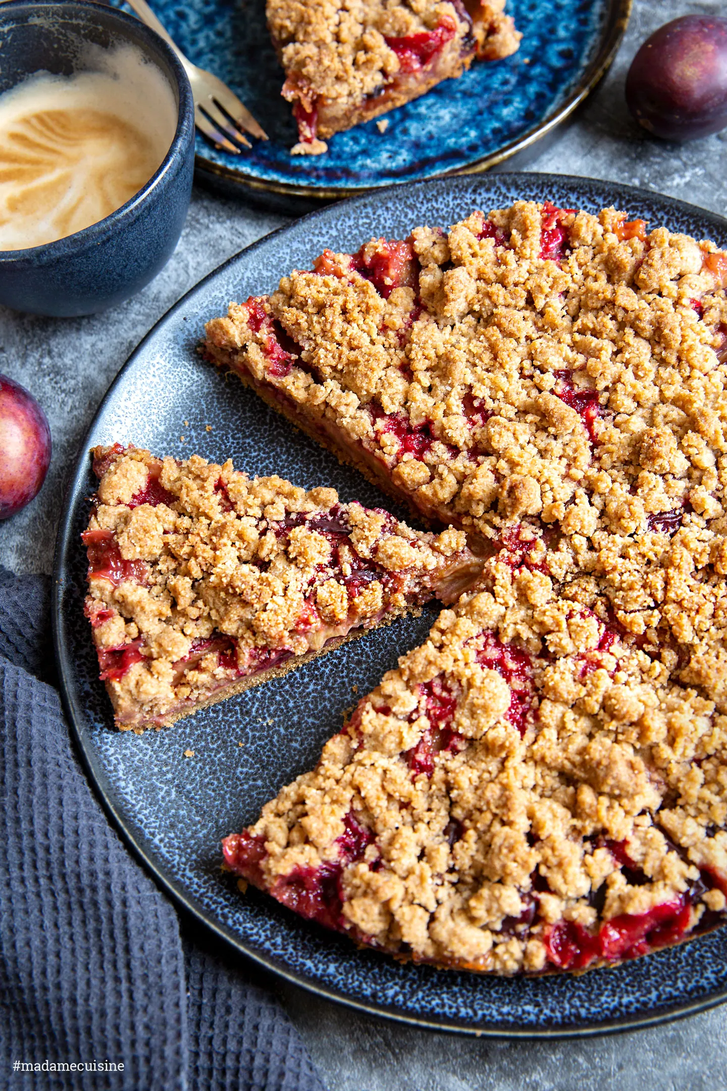 Zwetschgenkuchen mit Streuseln